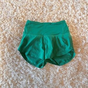Lululemon High-Rise Speed Up Shorts - Size 0
